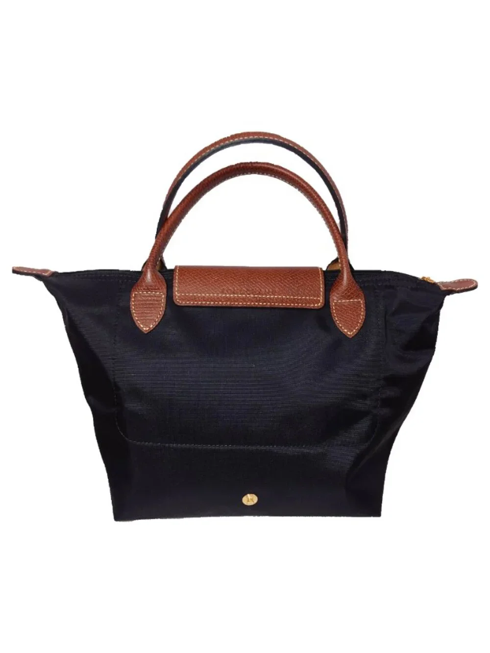 Longchamp Le Pliage Original S Handbag Black Recycled Canvas - Like New - Picture 5 of 11